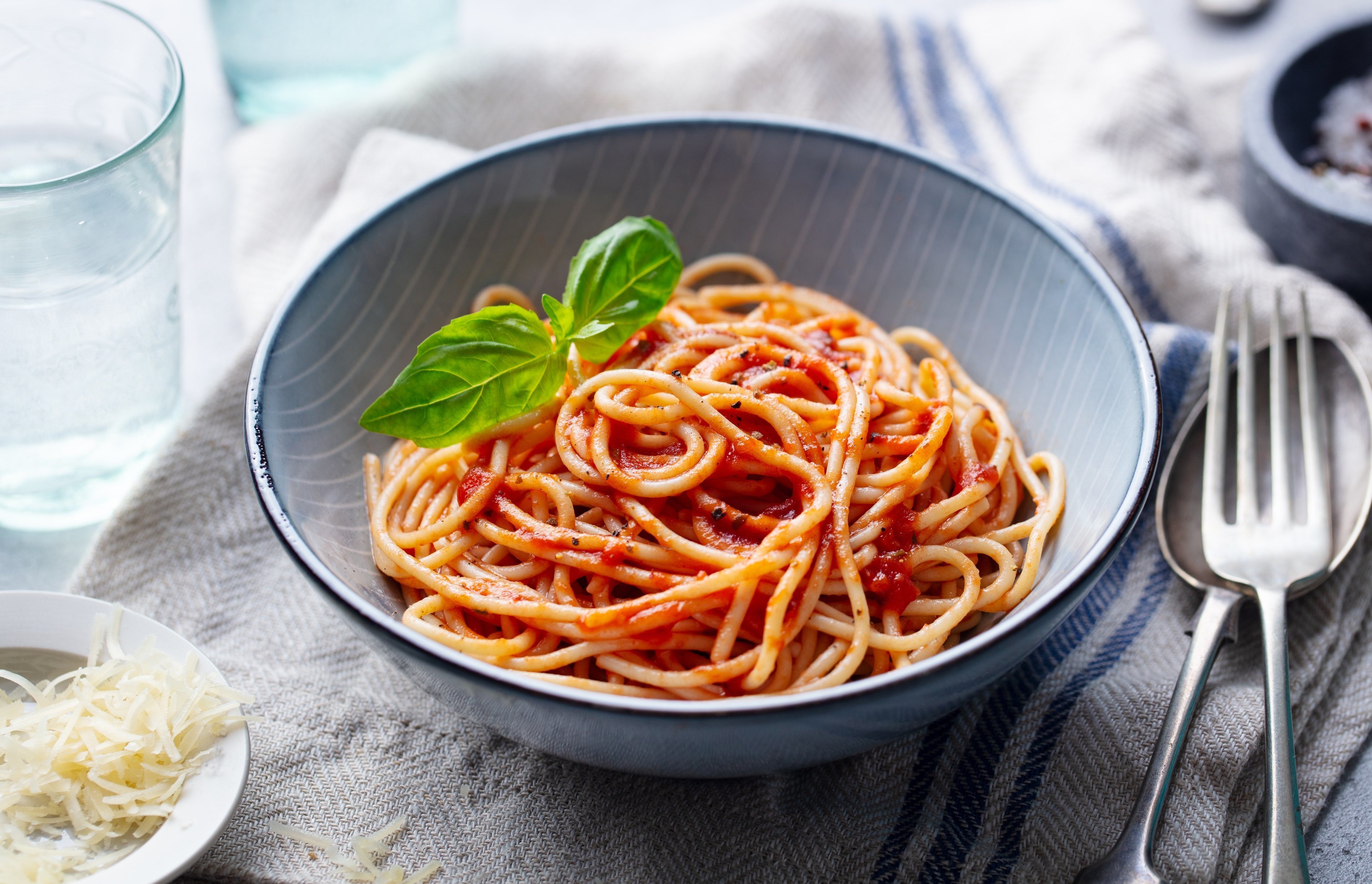 Espaguetis con boloñesa de soja